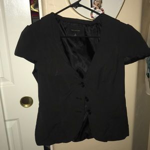 Black Short Sleeve Blazer- The Limited